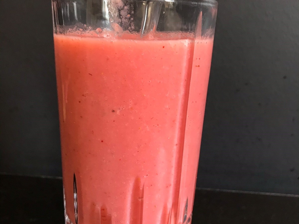 Watermelon and Strawberry Smoothie