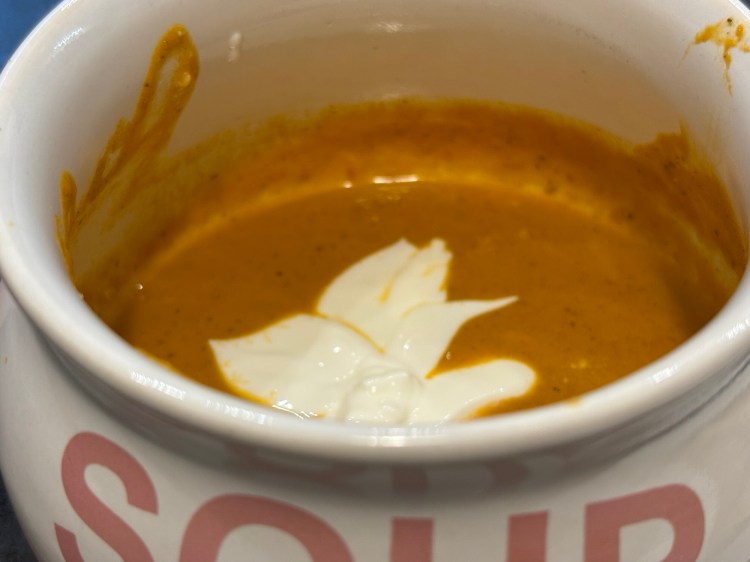 Cream of tomato&nbsp;soup